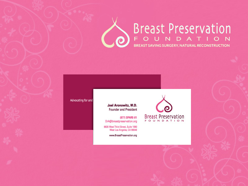 We designed this logo and business card for a non-profit organization that specializes in skin-sparing, a revolutionary new technique for cancer patients.